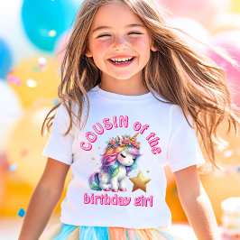 きらきらユニコーン魔法少女の誕生日おば Tシャツ