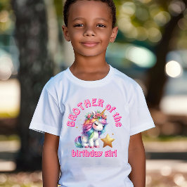 きらきらユニコーン魔法少女の誕生日お兄さん Tシャツ
