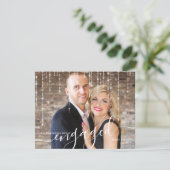 きらきらライトが点灯！クリスマスの写真 シーズンカード (スタンド正面)