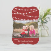 きらきらライトのホリデー写真カード シーズンカード (スタンド正面)