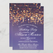 きらきらライトパーティーの招待状 招待状 (正面/裏面)