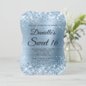 きらきらライトブルーフォイルスイート16 招待状 (スタンド正面)