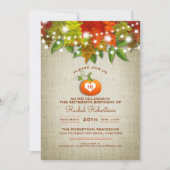 きらきらライト オータム バルコニー スイート16パーティー 招待状 (正面)