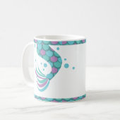 きらきら人魚の尾 縞 鱗 コーヒーマグカップ (正面左)