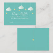 きらきら光るおむつラッフルベビーシャワー エンクロージャーカード (正面/裏面)