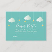 きらきら光るおむつラッフルベビーシャワー エンクロージャーカード (正面)