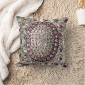 きらきら光るできらきら光るな虹色のラインストーンの枕 クッション (ブランケット)