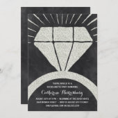 きらきら光るできらきら光るな|のグリッター一見のバチェロレッテ 招待状 (正面/裏面)