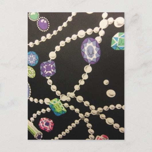 きらきら光ると真珠 ポストカード (正面)
