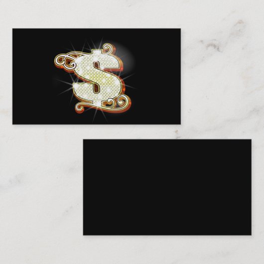 きらきら光るなお金の名刺 名刺 (正面/裏面)