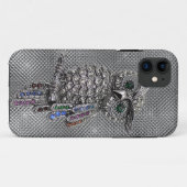 きらきら光るなかわいいフクロウ Case-Mate iPhoneケース (裏面(横))
