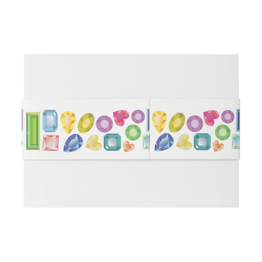 きらきら光るなこうもりのバーの（ユダヤ教の）バル・ミツバーの招待状用帯の覆い 招待状ベリーバンド (裏面例)