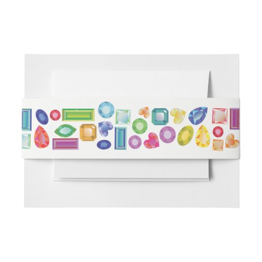 きらきら光るなこうもりのバーの（ユダヤ教の）バル・ミツバーの招待状用帯の覆い 招待状ベリーバンド (正面例)