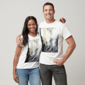 きらきら光るなアメリカの服装の多綿のブレンドのTシャツ Tシャツ (ユニセックス)