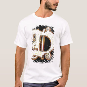 きらきら光るなアルファベットD Tシャツ