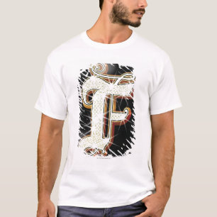 きらきら光るなアルファベットF Tシャツ