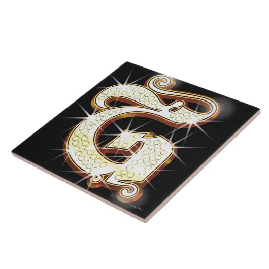 きらきら光るなアルファベットG タイル (側面)