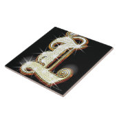 きらきら光るなアルファベットL タイル (側面)