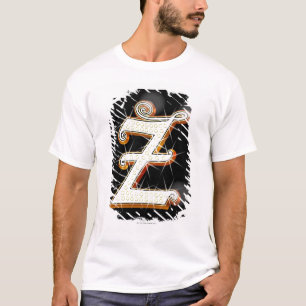 きらきら光るなアルファベットZ Tシャツ