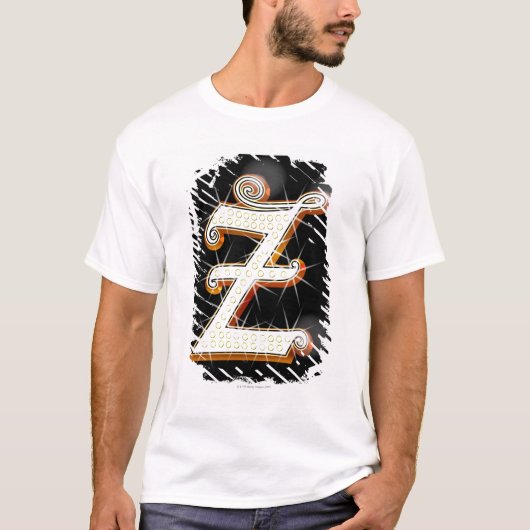 きらきら光るなアルファベットZ Tシャツ (正面)