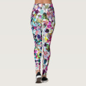 きらきら光るなガーリーな虹のフェイクなスパンコール レギンス (裏面)