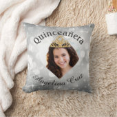 きらきら光るなキンセアニェラの写真のハートの切り出しの記念品 クッション (ブランケット)