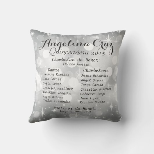 きらきら光るなキンセアニェラの写真のハートの切り出しの記念品 クッション (裏面)