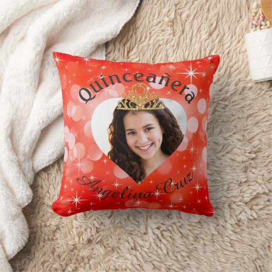 きらきら光るなキンセアニェラの写真のハートの切り出しの記念品 クッション (ブランケット)