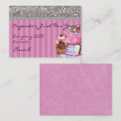 きらきら光るなグリッターのデザインのベーカリーの名刺余りに 名刺 (正面/裏面)