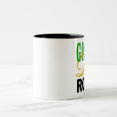 きらきら光るなシカゴ- "福音の花型女性歌手の石! " ツートーンマグカップ (中央)