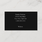 きらきら光るなダイヤモンド濃紫色のE200 名刺 (裏面)