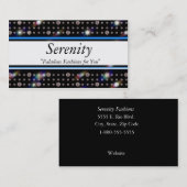 きらきら光るなダイヤモンド青いE300 名刺 (正面/裏面)