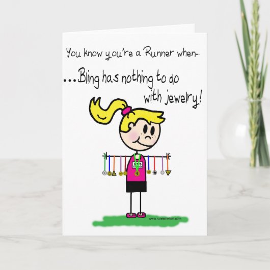 きらきら光るなランナー カード (正面)