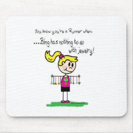 きらきら光るなランナー マウスパッド