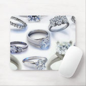 きらきら光るなリングや輪のマウスパッド マウスパッド (マウス)