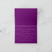 きらきら光るな大事な行事のためのサンキューカード サンキューカード (内部)