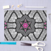 きらきら光るな花の抽象芸術 薄葉紙 (クラフト)