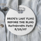 きらきら光るののための前に花嫁の最後の試み 缶バッジ (インサイチュ)