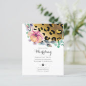 きらきら光るガーリーGlam Leopardプリントピンク金ゴールド結婚 (スタンド正面)