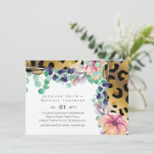 きらきら光るガーリーGlam Leopardプリントピンク金ゴールド結婚 (スタンド正面)