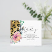 きらきら光るガーリーGlam Leopardプリントピンク金ゴールド結婚 (スタンド正面)