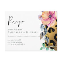 きらきら光るガーリーGlam Leopardプリントピンク金ゴールド結婚