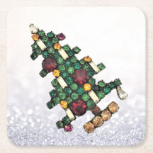 きらきら光るクリスマスツリーグリッター