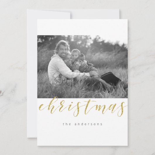 きらきら光るクリスマス シーズンカード (正面)