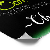 きらきら光るシンプルなミモザ バー サイン (角)