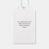 きらきら光る円形の光 新年 ギフトタグ (裏面)