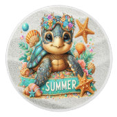 きらきら光る大切ベビーのカメ – More on the Way - セラミックノブ (正面)