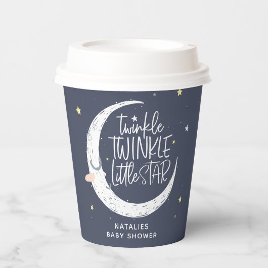 きらきら光る小さな星のシャワーパーティー 紙コップ (正面)