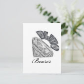 きらきら光る持参結婚品 ポストカード (スタンド正面)