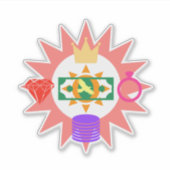 きらきら光る物 シール (正面)